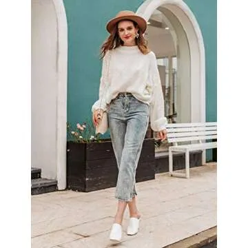 Simplee Women’s Oversized Cropped Sweater for Chic Comfort