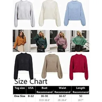 Simplee Women’s Oversized Cropped Sweater for Chic Comfort