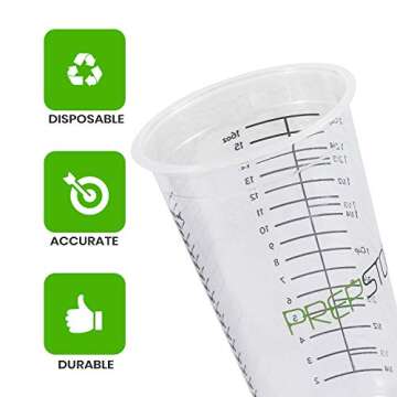 20 Disposable Measuring Cups for Resin and Cooking