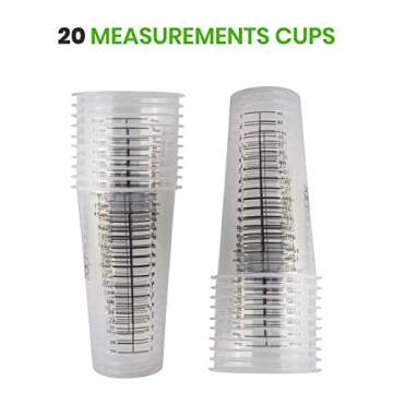 20 Disposable Measuring Cups for Resin and Cooking