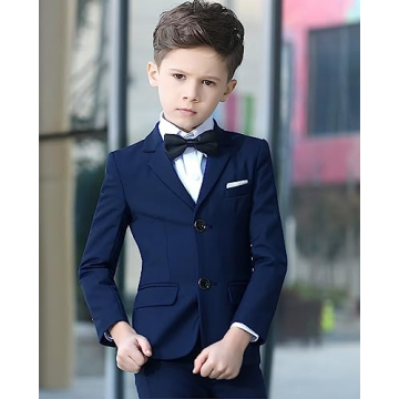 YuanLu Boys 5 Piece Slim Fit Formal Suit Set