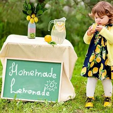 Chuangdi 10 Pieces Artificial Lemon Branches Lemon with Green Leaves Picks Artificial Lemon Picks Decoration for Home or Table Centerpiece, Holiday Farmhouse Garden Kitchen Vase Decoration