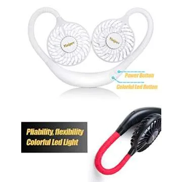 Viniper Portable 2000mAh Neck Fan for All Occasions