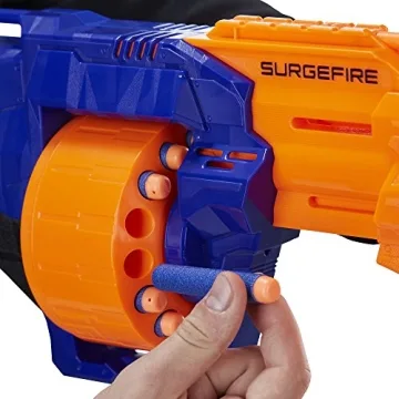 NERF SurgeFire Elite Blaster - 15-Dart Capacity and Action