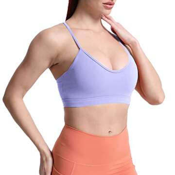 Aoxjox Women's Y Sports Bra - Comfortable Activewear for All