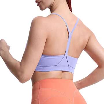 Aoxjox Women's Y Sports Bra - Comfortable Activewear for All