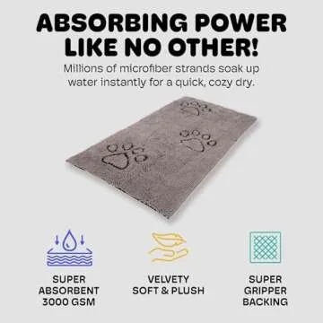 Dog Gone Smart Dirty Dog Doormat - Fast Drying & Absorbent