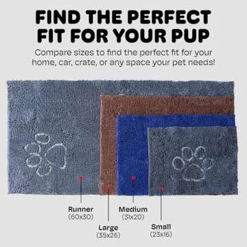Dog Gone Smart Dirty Dog Doormat - Fast Drying & Absorbent