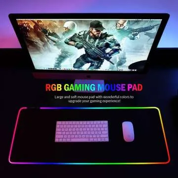 LED RGB Gaming Mouse Mat Pad - Extended Size