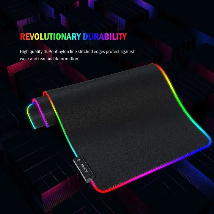 LED RGB Gaming Mouse Mat Pad - Extended Size