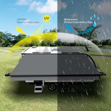 Dulepax Heavy Duty RV Awning Fabric Replacement 14'2"
