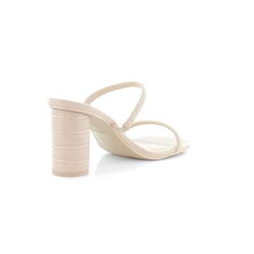 Dolce Vita Women's Noles Heeled Sandal, Cream Stella, 7