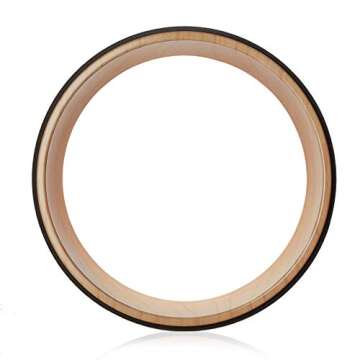 Node Fitness 13" Professional Cork Yoga Wheel - Wood Grain