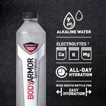 BODYARMOR SportWater Alkaline Hydration with Electrolytes