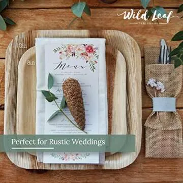 Wild Leaf Palm Leaf Plates - Stylish Eco-Friendly Disposable Tableware