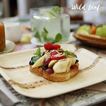Wild Leaf Palm Leaf Plates - Stylish Eco-Friendly Disposable Tableware