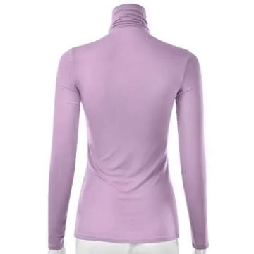 Trendy EIMIN Women's Slim Fit Turtleneck Pullover Top