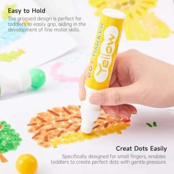 Shuttle Art Dot Markers, 14 Colors Bingo Daubers with 20 Unique Patterns of Dot Book for Toddler Art Activities, Non-Toxic Washable Coloring Markers for Preschool Kids Learning