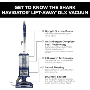 Shark Rotator NV501 Vacuum - Powerful Lift-Away Cleaning Solution