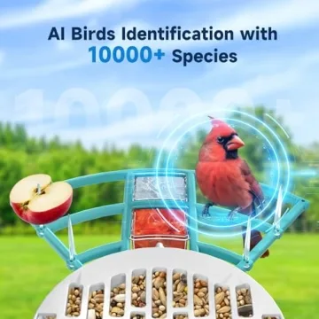BYRANKE Smart Bird Feeder with AI Camera & Solar Panel