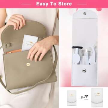 Eyelash Applicator Tool – 5-in-1 Lash Applicator Tool Set with Eyelash Extension Tweezers, Scissors, Brush – Professional Eye Lash Applicator Tools for DIY Eyelash Extensions, Cluster Lashes