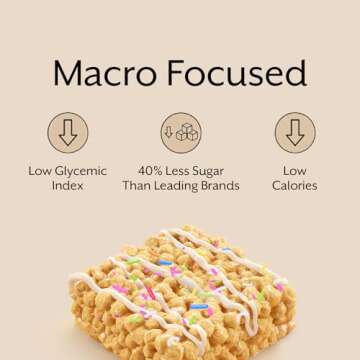 ProMix Nutrition Protein Puff Bars, 12-Pack - Madagascar Vanilla - Marshmallow Crispy Treat - Great Tasting & Healthy On The Go Snack - High Protein & Low Calorie - Non-GMO & Free From Gluten, Soy, & Corn.