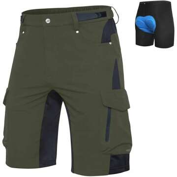 Ally Men's Padded MTB Shorts - Loose-fit with 6 Pockets