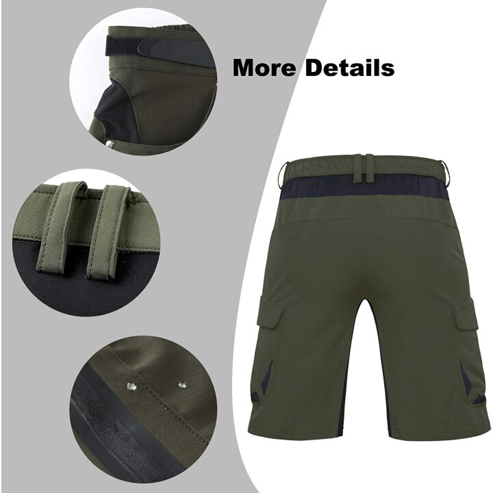 Ally Men's Padded MTB Shorts - Loose-fit with 6 Pockets