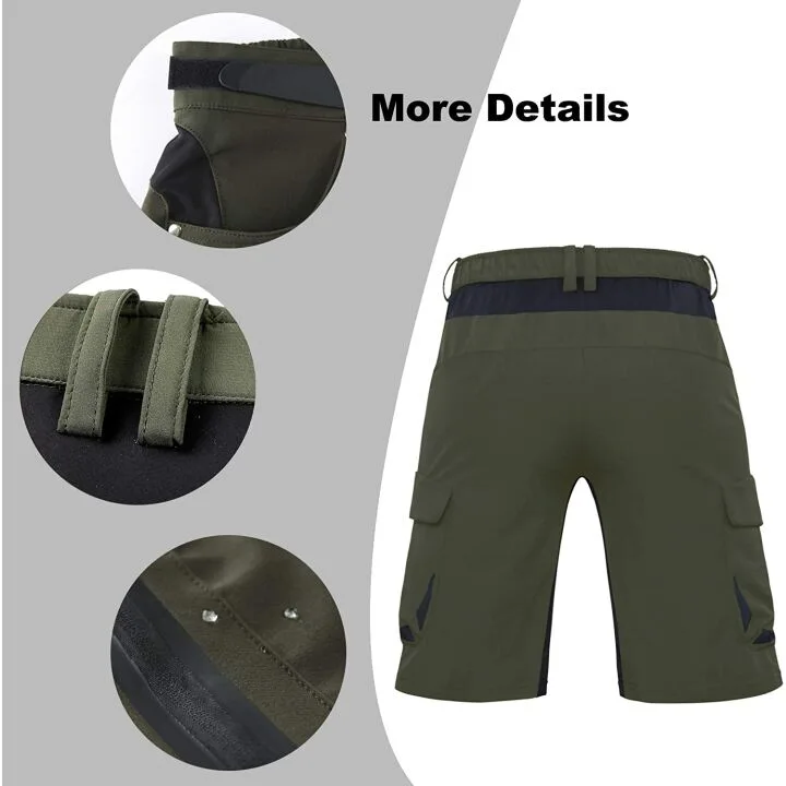Ally Men's Padded MTB Shorts - Loose-fit with 6 Pockets