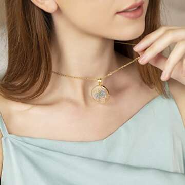 Forget-Me-Not Handmade Necklace - A Gift of Love