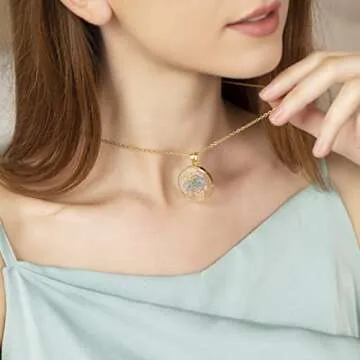 Forget-Me-Not Handmade Necklace - A Gift of Love