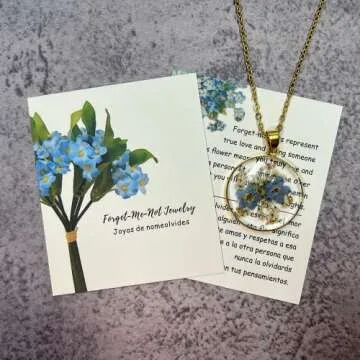Forget-Me-Not Handmade Necklace - A Gift of Love