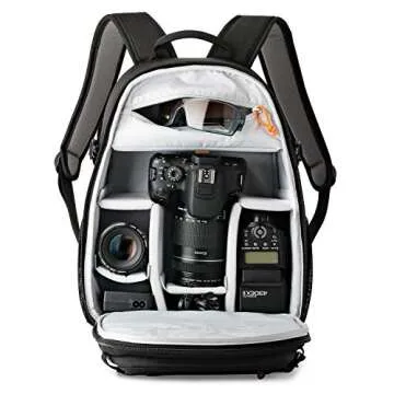 LowePro Tahoe BP 150. Lightweight Compact Camera Backpack for Cameras (Black)., Medium