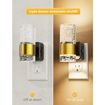 Elegant Night Lights with Adjustable Brightness