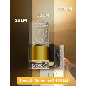 Elegant Night Lights with Adjustable Brightness