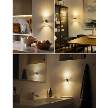 Elegant Night Lights with Adjustable Brightness