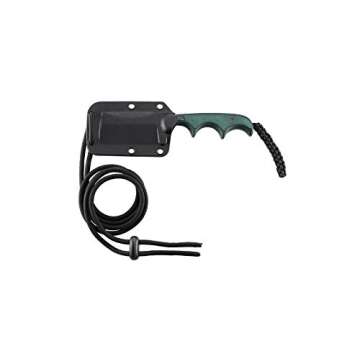 CRKT Minimalist Cleaver EDC Knife: Compact Everyday Carry Fixed Blade Knife, Folts Utility Knife with Bead Blast Finish, Resin Infused Fiber Handle, and Sheath 2383