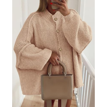 Trendy PRETTYGARDEN Cardigan with Chic Mock Neck