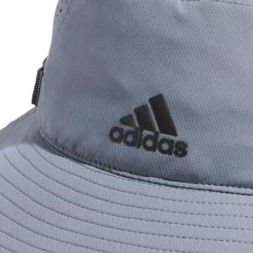 adidas Men's Victory Bucket Hat Outdoors and Sideline Wide Brim Style for Sun Protection, Grey/Black/4.0, Large-X-Large