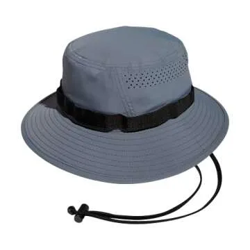 adidas Men's Victory Bucket Hat Outdoors and Sideline Wide Brim Style for Sun Protection, Grey/Black/4.0, Large-X-Large