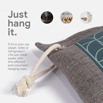 Bamboo Charcoal Odor Absorber 4-Pack for Fresh Air