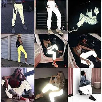 Women Reflective Jogger Pants for Active Lifestyle Festivities