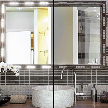 10ft LED Vanity Mirror Lights - Dimmable & Easy Install