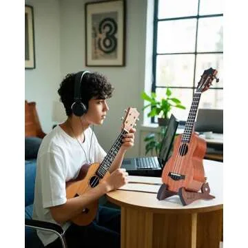 Musbeat Portable Ukulele Stand for All Sizes - Elegant Design