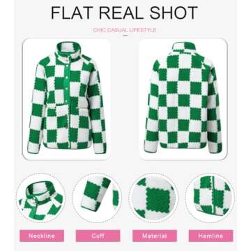 Stylish SHEWIN Plaid Jacket for Women - Winter Essential