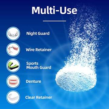 PROJECT BETTER Retainer Cleaner Tablets & Denture Cleaning Tablets for Dental Appliances and Night & Mouth Guard.(36 Counts