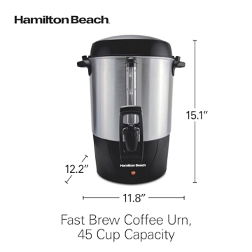 Hamilton Beach 45 Cup Fast Brew Coffee Urn for Easy Serving