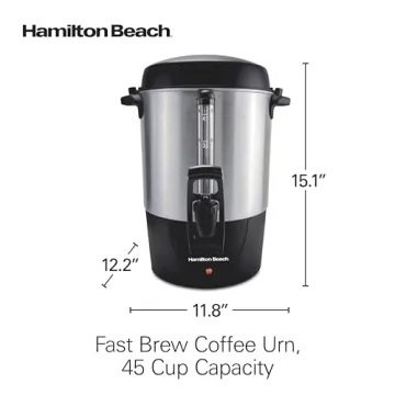 Hamilton Beach 45 Cup Fast Brew Coffee Urn for Easy Serving