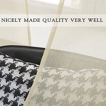 Beige Sheer Curtains - Stylish Semi Sheer Drapes for Home