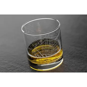 Engraved Buffalo NY Map Rocks Glass for Whiskey Lovers
